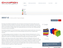 Tablet Screenshot of champion-machinery.com